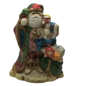 Santa’s of the Nations ENGLAND Painted Porcelain Christmas Figurine RSVP 1991